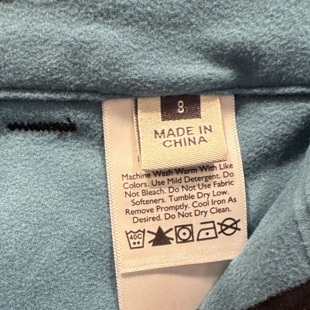 Eddie Bauer Blue Fleece-lined Pants - Picture 3 of 5